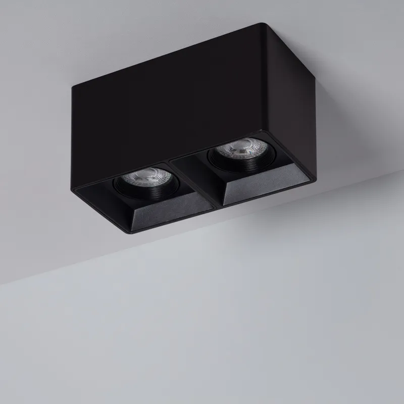 plafonnier-noir-double-ampoule-10w-led-gu10-220v
