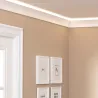 Moulure 2m corniche cornière ruban led éclairage indirect Bandeau lumineux