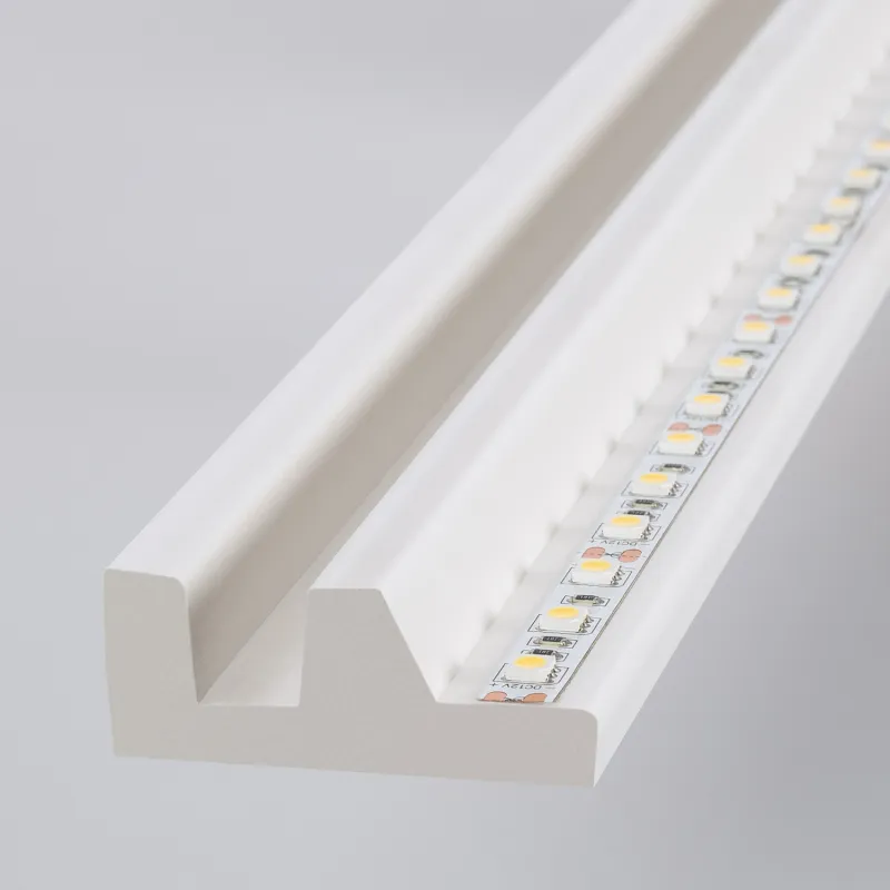 Moulure 2m corniche cornière ruban led éclairage indirect Bandeau lumineux