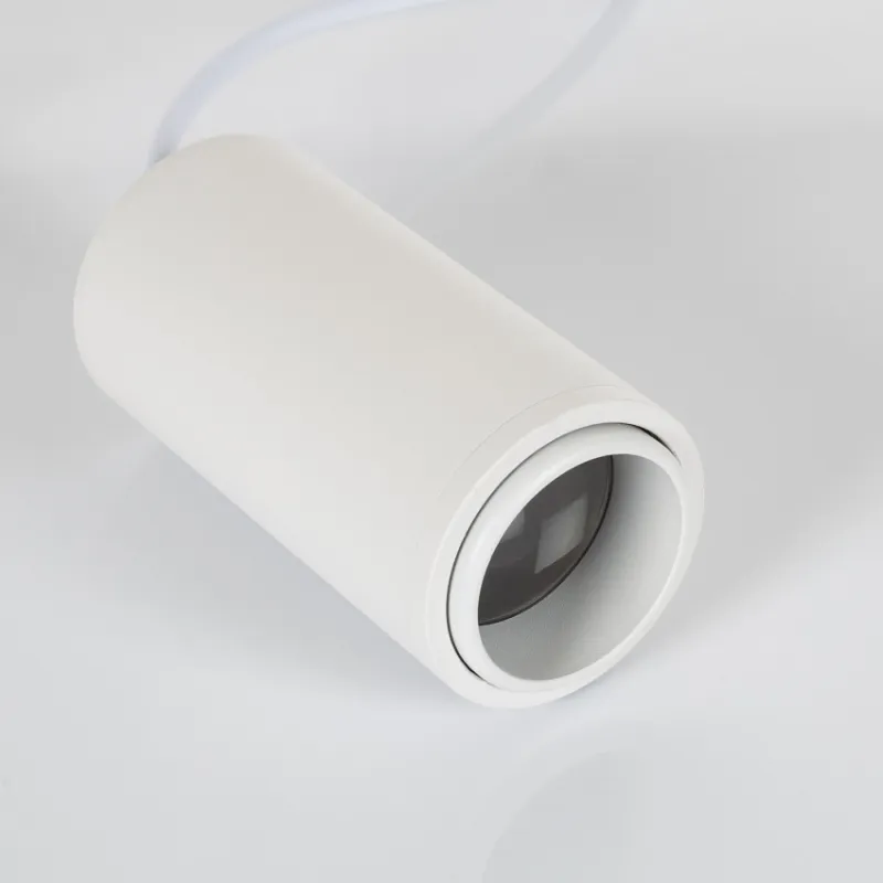 Suspension gu10 optique réglable rail 3 allumages-boutique-commerce noir ou blanc
