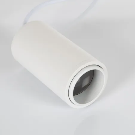 Suspension gu10 optique réglable rail 3 allumages-boutique-commerce noir ou blanc