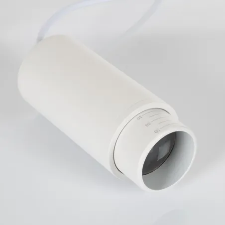 Suspension gu10 optique réglable rail 3 allumages-boutique-commerce noir ou blanc
