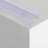 1m profilé plastique pvc pour ruban led neon flexible monochrome 360