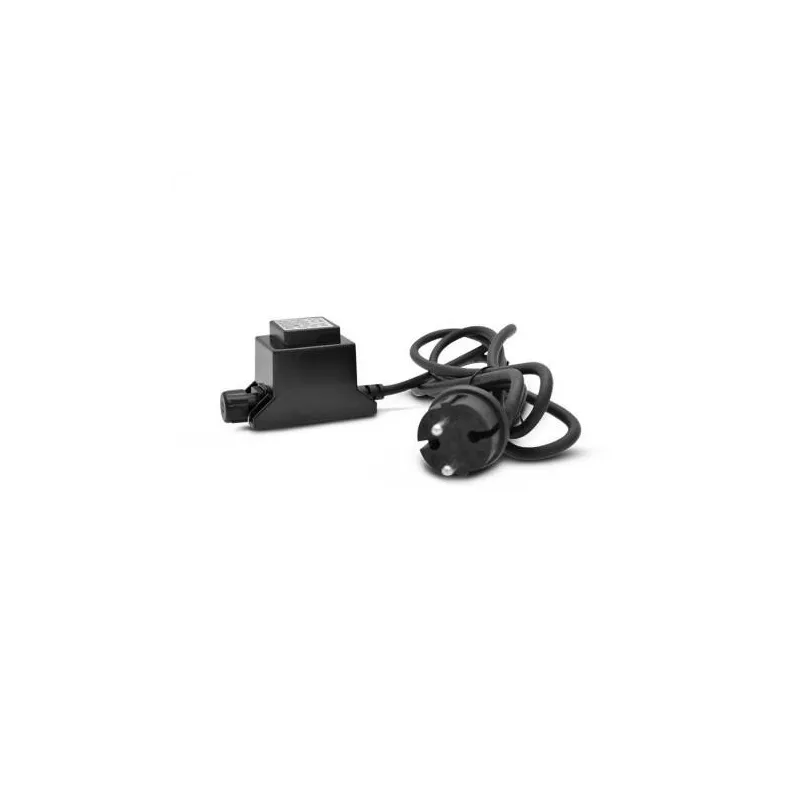 KIT SPOT LED TERRASSE 6 x 0,6 W 12V BLEU ROND IP67 + ALIM 230 V