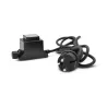 KIT SPOT LED TERRASSE 6 x 0,6 W 12V BLEU ROND IP67 + ALIM 230 V