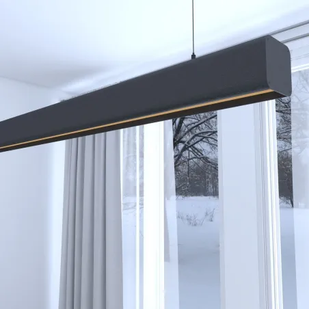 suspension-barre-noire-profile-led-50cm-100cm-150cm-200cm