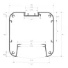 suspension-barre-jaune-profile-led-50cm-100cm-150cm-200cm