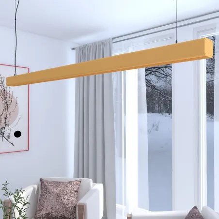 suspension-barre-jaune-profile-led-50cm-100cm-150cm-200cm