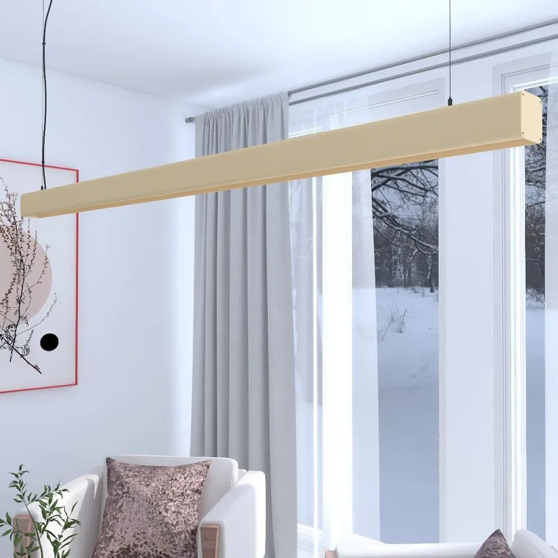 suspension-barre-beige-profile-led-50cm-100cm-150cm-200cm
