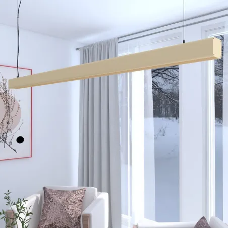 suspension-barre-beige-profile-led-50cm-100cm-150cm-200cm
