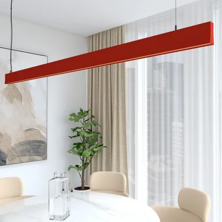 suspension-barre-rouge-profile-led-50cm-100cm-150cm-200cm