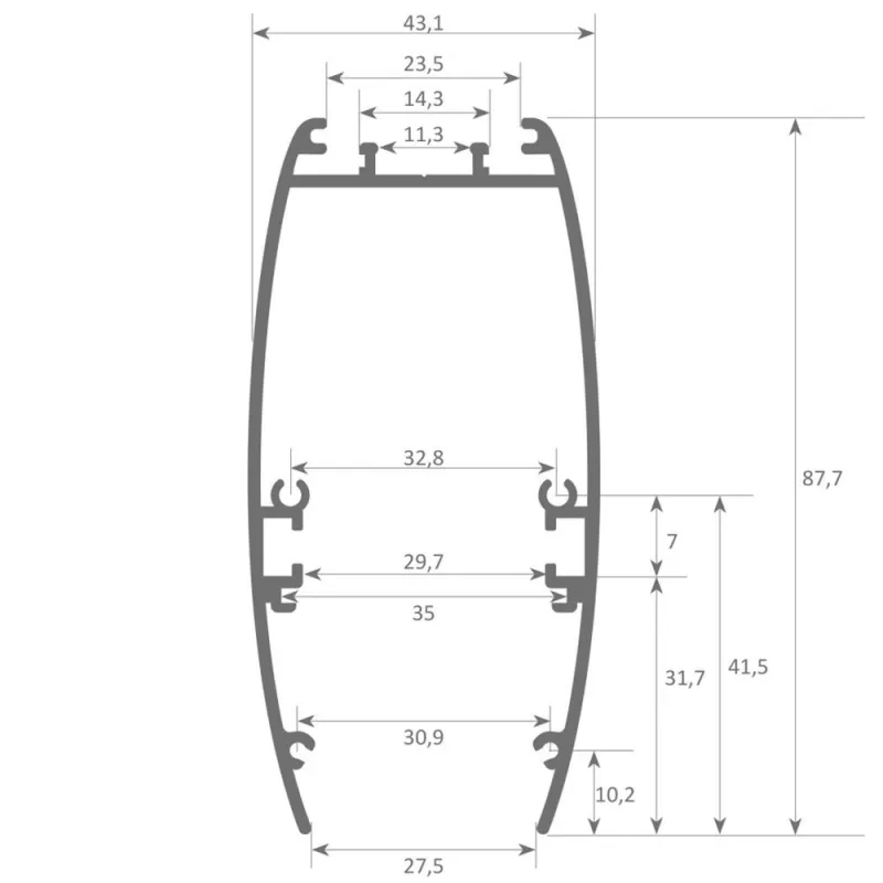 suspension-barre-aluminium-profile-led-50cm-100cm-150cm-200cm