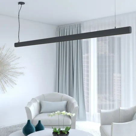 suspension-barre-grise-profile-led-50cm-100cm-150cm-200cm