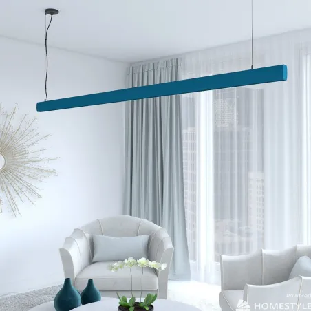 suspension-bleu-barre-profile-led-50cm-100cm-150cm-200cm