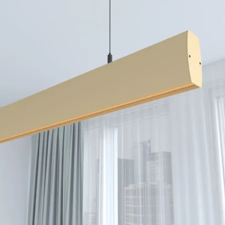 suspension-beige-barre-profile-led-50cm-100cm-150cm-200cm