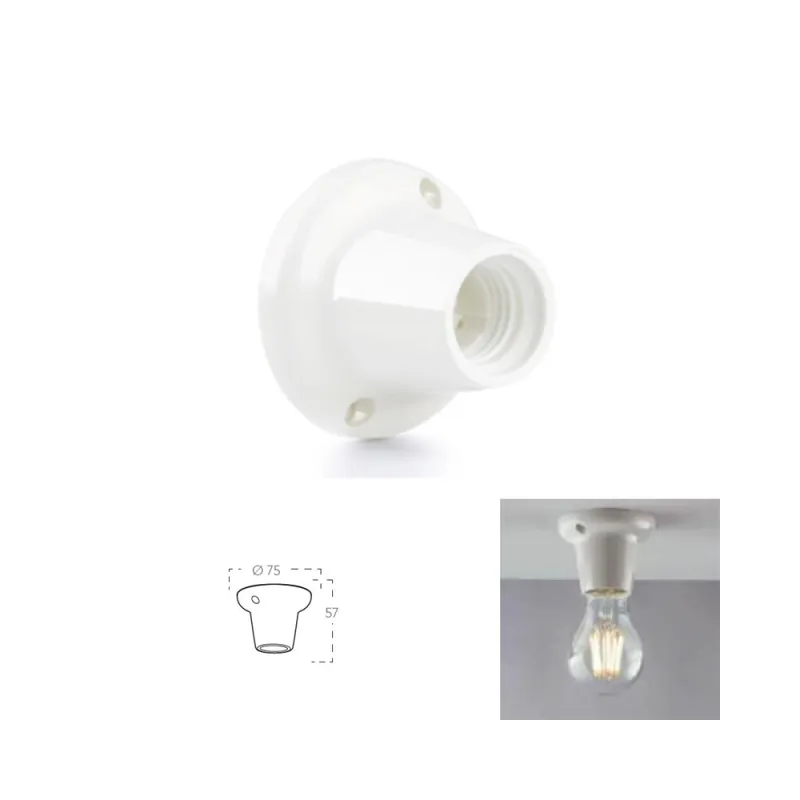 Douille plastique Support de lampe Base ampoule e27