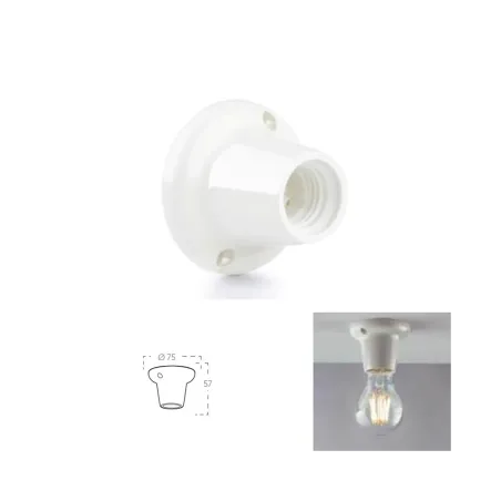 Douille plastique Support de lampe Base ampoule e27