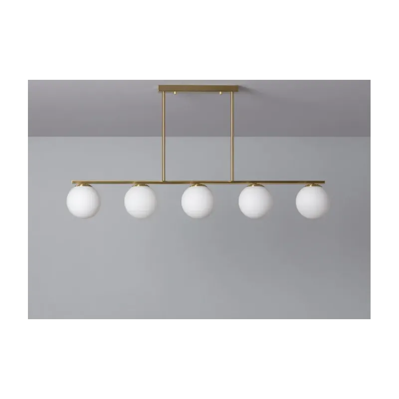 plafonnier-5-tetes-bras-metal-dore-et-boules-culot-e27
