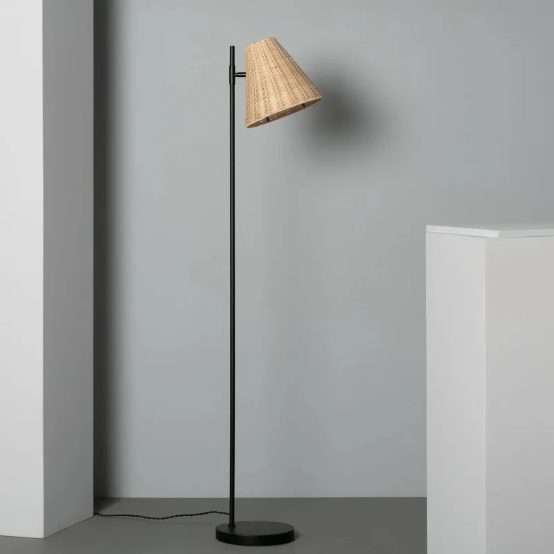 lampadaire-sur-pied-abat-jour-rotin-culot-e27-pied-blanc