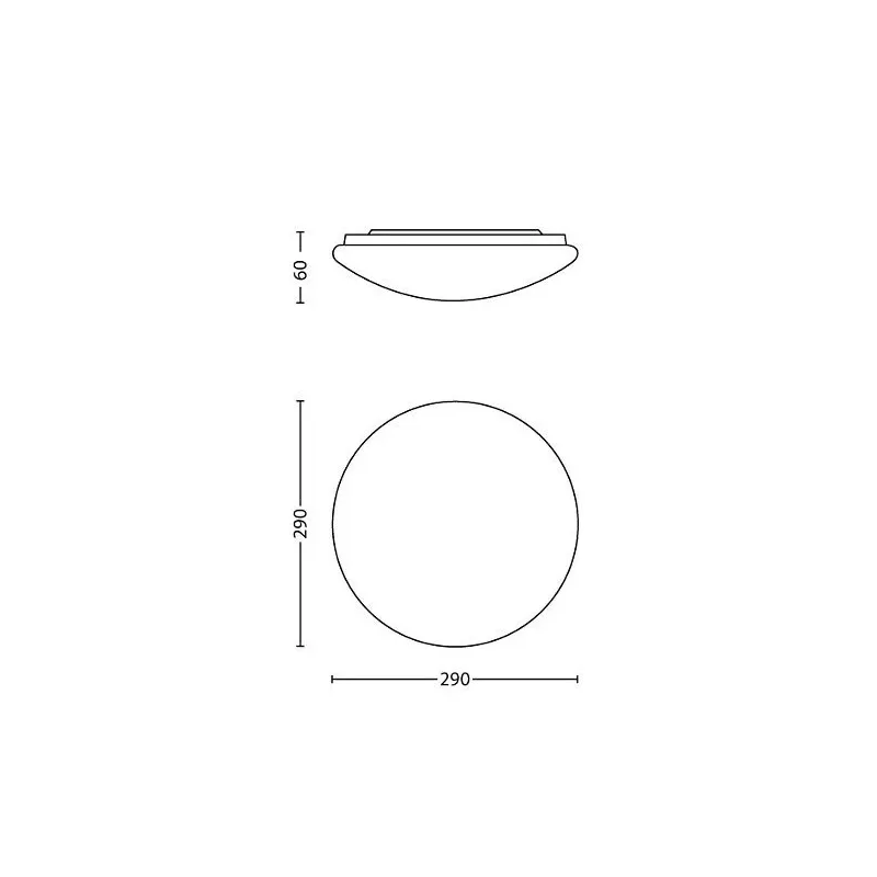 applique-plafonnier-philips-ip44-led-12w-rond-28cm