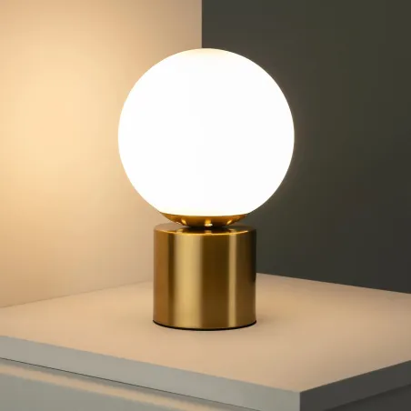 lampe-a-poser-metal-dore-et-boule-culot-e14