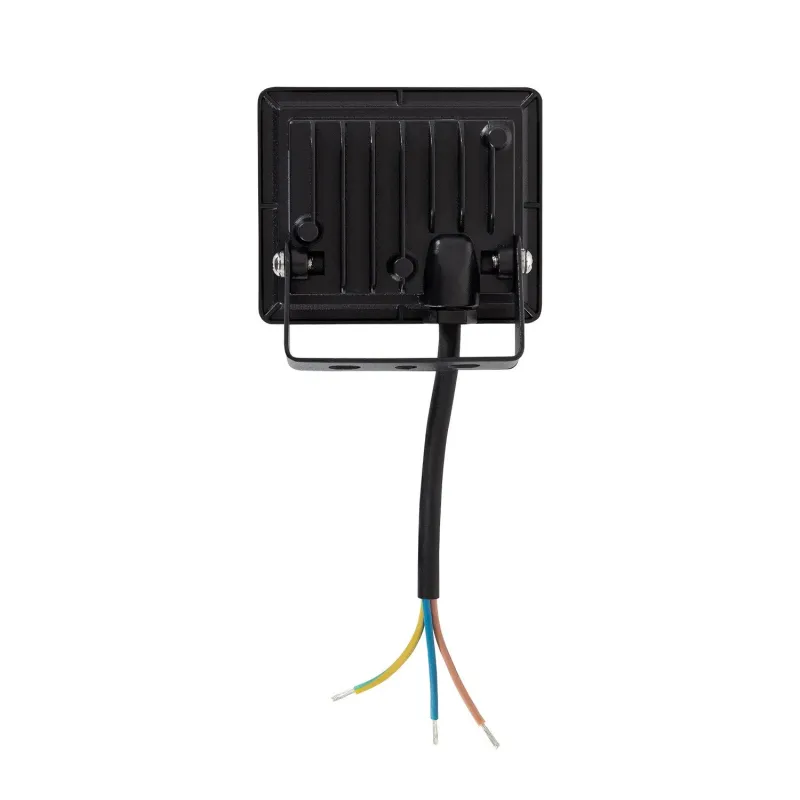 Projecteur led 10W noir extra plat ip65-1000 lumens etanche exterieur rocaille jardin