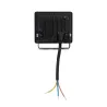 Projecteur led 10W noir extra plat ip65-1000 lumens etanche exterieur rocaille jardin