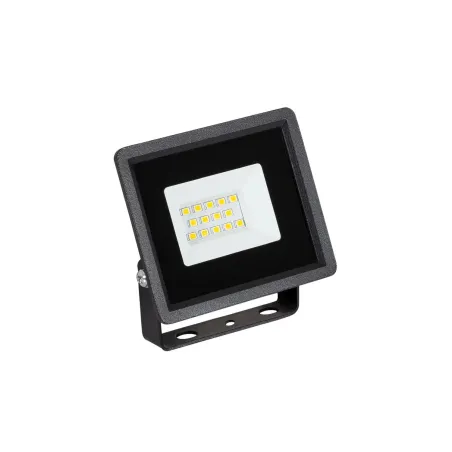 Projecteur led 10W noir extra plat ip65-1000 lumens etanche exterieur rocaille jardin