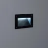 Spot de balisage à 3w LED d'escalier mur encastrable rectangle gri...