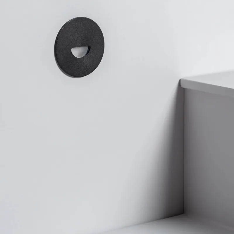 spot-balisage-2w-led-rond-escalier-mur-encastrable-noir-