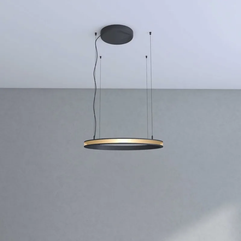 suspension-noire-ronde-profile-37w-led-60cm-double-lumiere