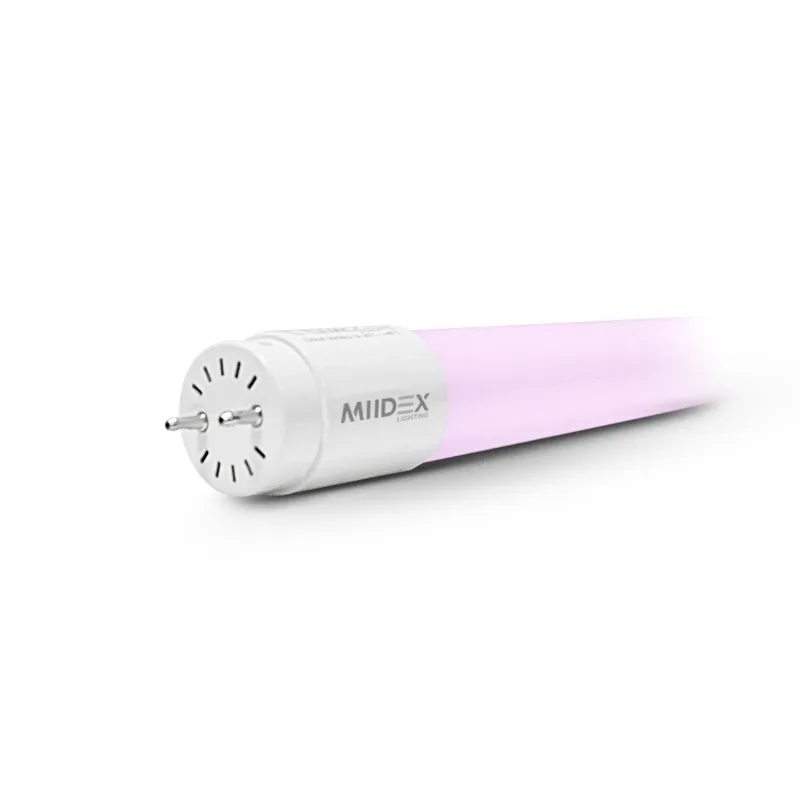 TUBE LED T8 1200MM 18W 180-265V PINK (X10)