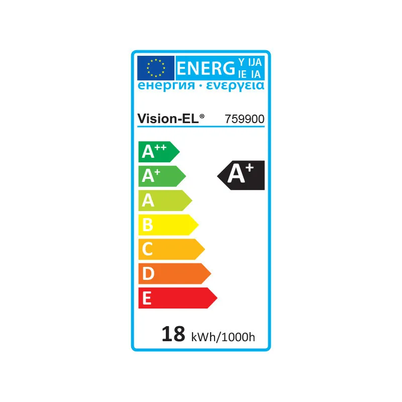 TUBE LED T8 18W 1200MM 180-265V 3000K L N START PC (X10)