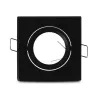 SUPPORT DE SPOT CARRE NOIR ORIENTABLE 84x84 mm