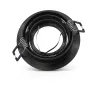 SUPPORT DE SPOT ROND ALUMINIUM ORIENTABLE 92 mm NOIR