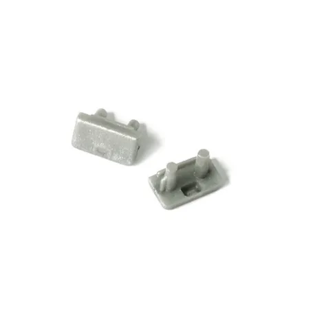 TERMINAISON PROFILE LED FIN GRIS PACK DE 2