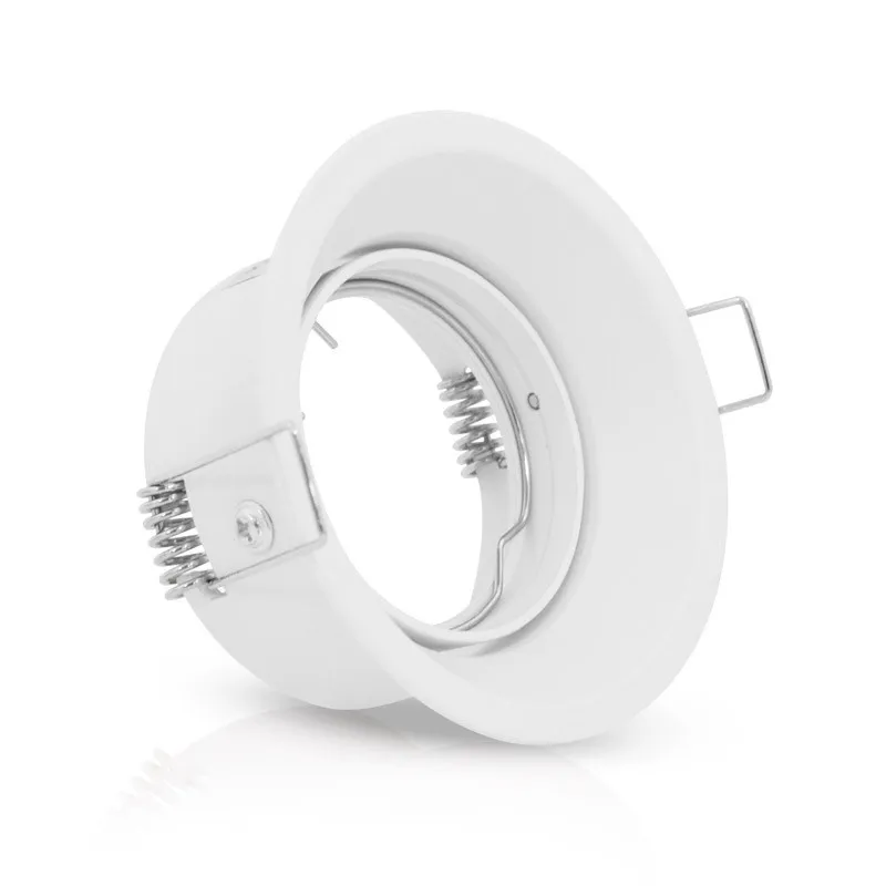 SUPPORT DE SPOT  ROND BLANC ROTATIF BASSE LUMINANCE ORIENTABLE 85mm