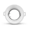 SUPPORT DE SPOT  ROND BLANC ROTATIF BASSE LUMINANCE ORIENTABLE 85mm