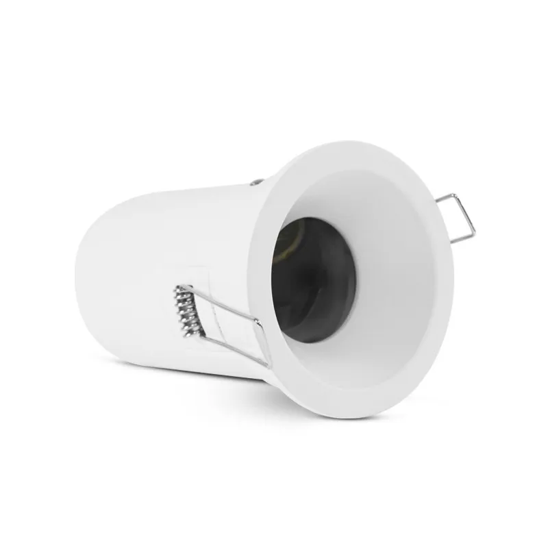 SUPPORT DE SPOT BBC  ROND BLANC  FIXE IP65 basse luminance