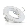 SUPPORT DE SPOT ROND BLANC ORIENTABLE 86 mm