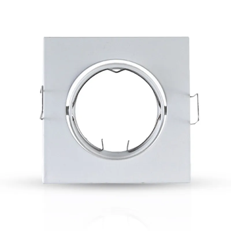 SUPPORT DE SPOT CARRE BLANC  ORIENTABLE 85x85 mm