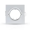 SUPPORT DE SPOT CARRE BLANC  ORIENTABLE 85x85 mm