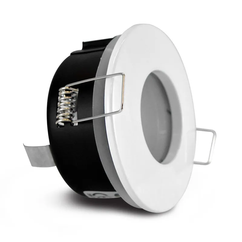 SUPPORT DE SPOT BBC  ROND BLANC ETANCHE  IP 65  82mm