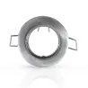 SUPPORT DE SPOT ROND ARGENT 77 mm