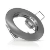 SUPPORT DE SPOT ROND ARGENT 77 mm