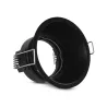 SUPPORT DE SPOT ROND NOIR ROTATIF BASSE LUMINANCE 82mm