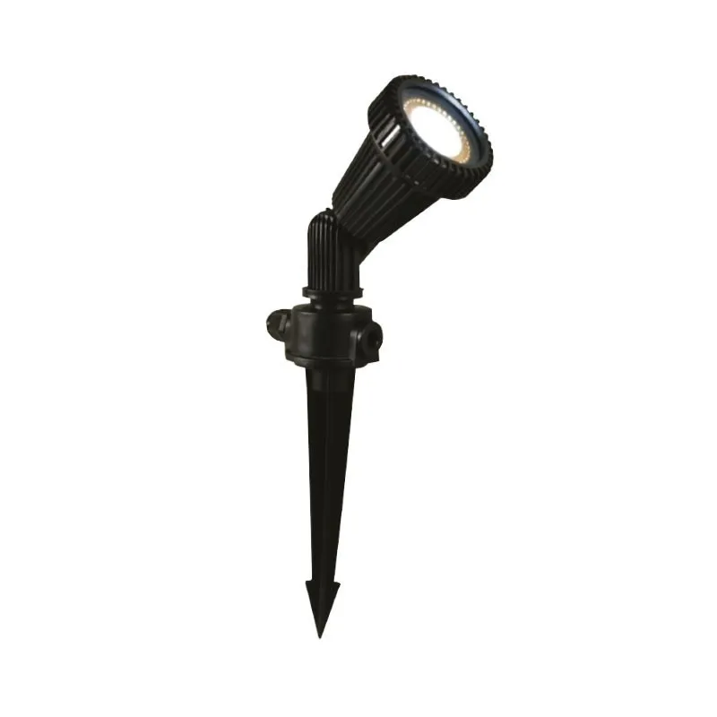 PROJECTEUR PIQUET LED 230v 1XGU10 NOIR IP54 PC