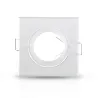 SUPPORT DE SPOT CARRE BLANC ORIENTABLE 84x84 mm