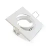 SUPPORT DE SPOT CARRE BLANC ORIENTABLE 84x84 mm
