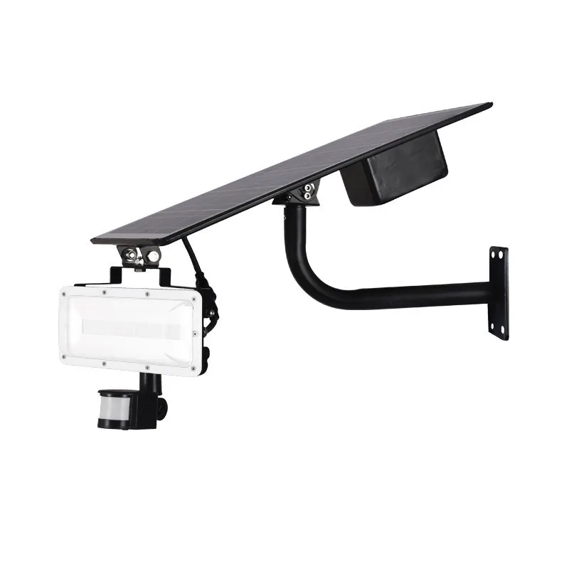 PROJECT LED 40W SOLAIRE AVEC DETECTEUR 4000K GRIS IP65